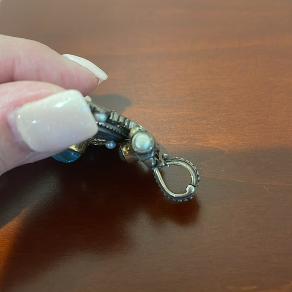 Signed Konstantino Sterling Silver and 18k Gold Enhancer Pendant - Picture 8 of 11